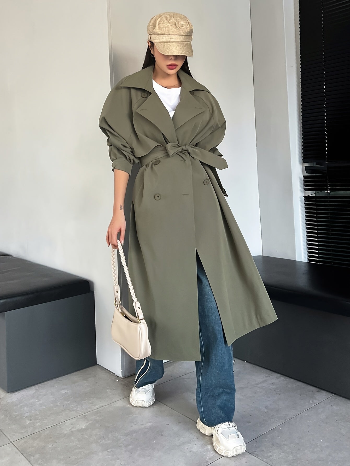 Bethany | Stijlvolle Lange Trenchcoat voor Dames