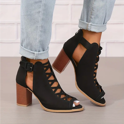 Lisa - The retro high heels with chunky heel