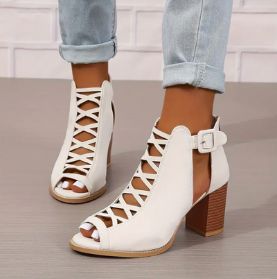 Lisa - The retro high heels with chunky heel