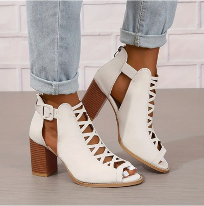 Lisa - The retro high heels with chunky heel
