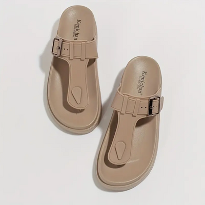 Lotte - The comfortable flip-flops with a solid color