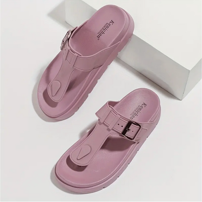 Lotte - The comfortable flip-flops with a solid color