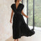 Darlene - elegante geplooide maxi-jurk