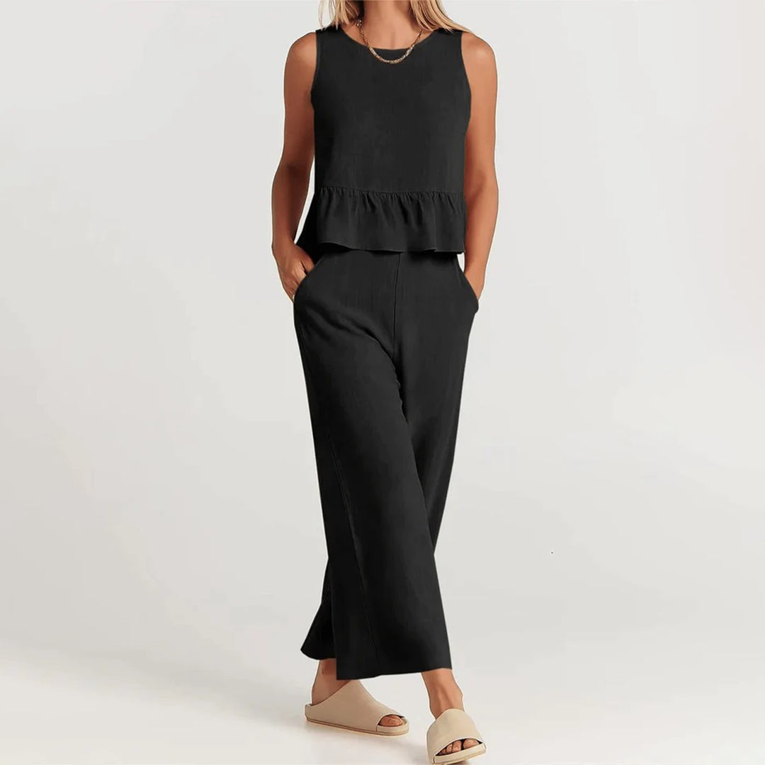 Giuliana - Two Piece Set with Sleeveless Top for Summer