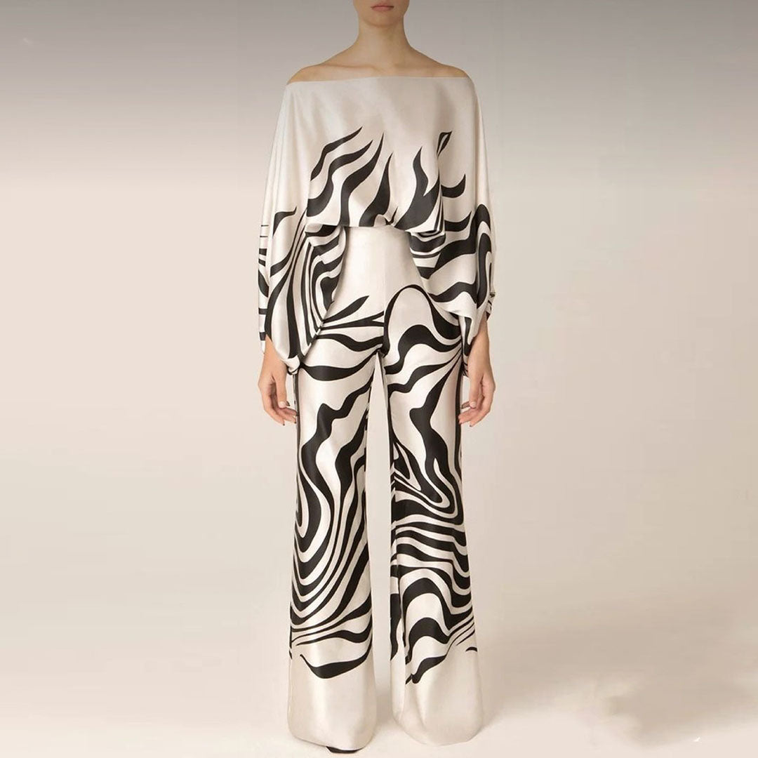 Gaelle - Elegant Two-Piece Satin Set