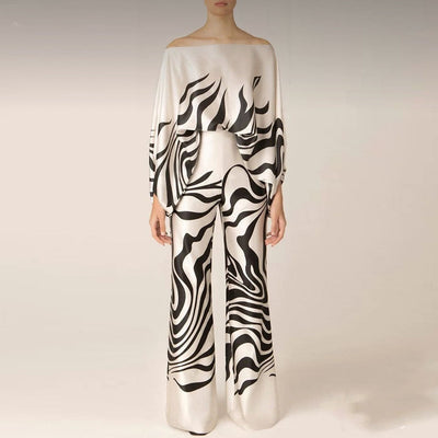 Gaelle - Elegant Two-Piece Satin Set