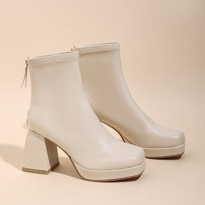 Grazia - Ankle Boots Glamour Platform Elegant Elastic Fabric