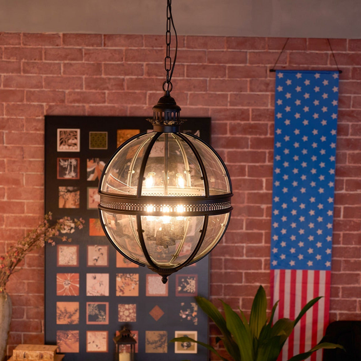 Vnora - Vintage Glass Pendant Light