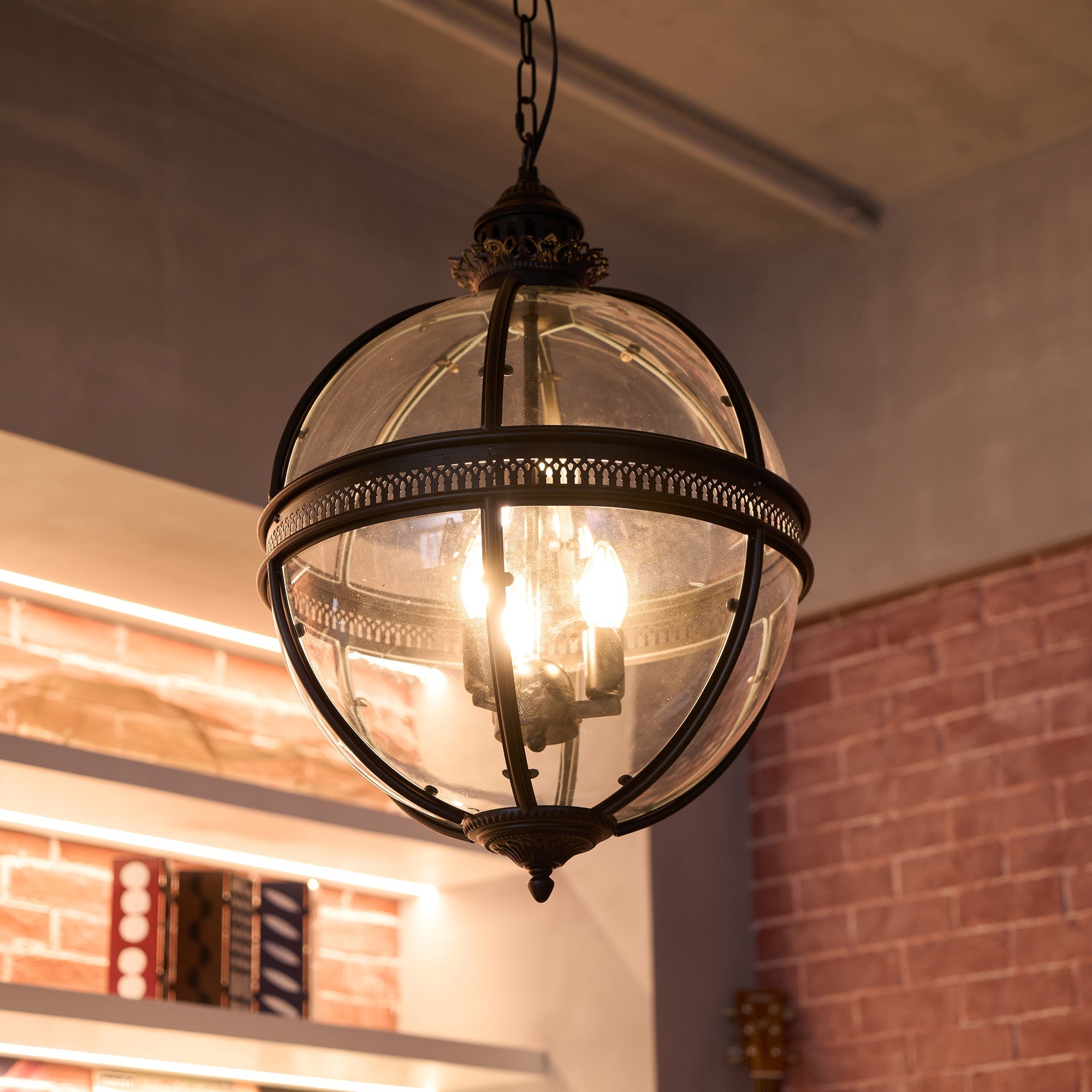 Vnora - Vintage Glass Pendant Light