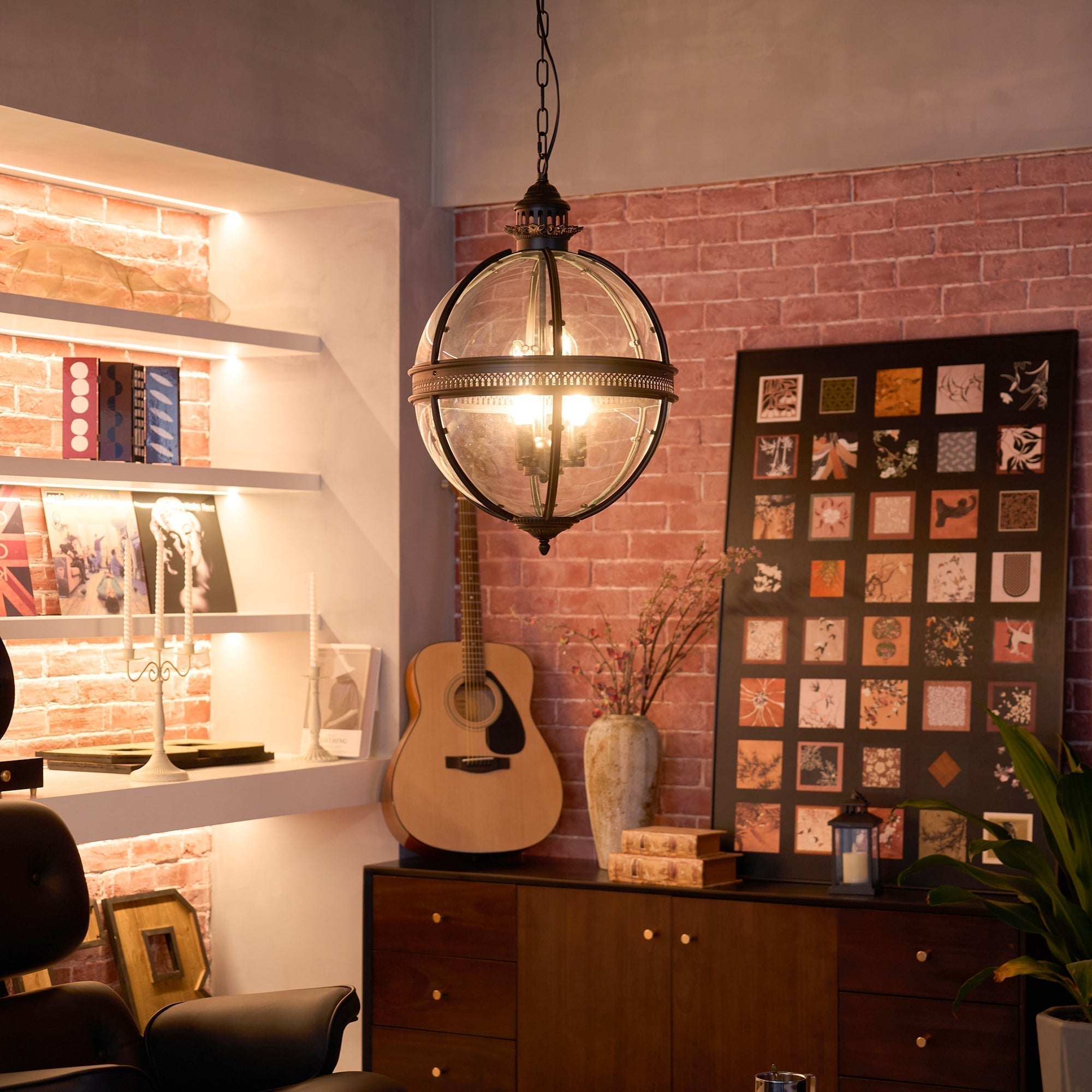 Vnora - Vintage Glass Pendant Light