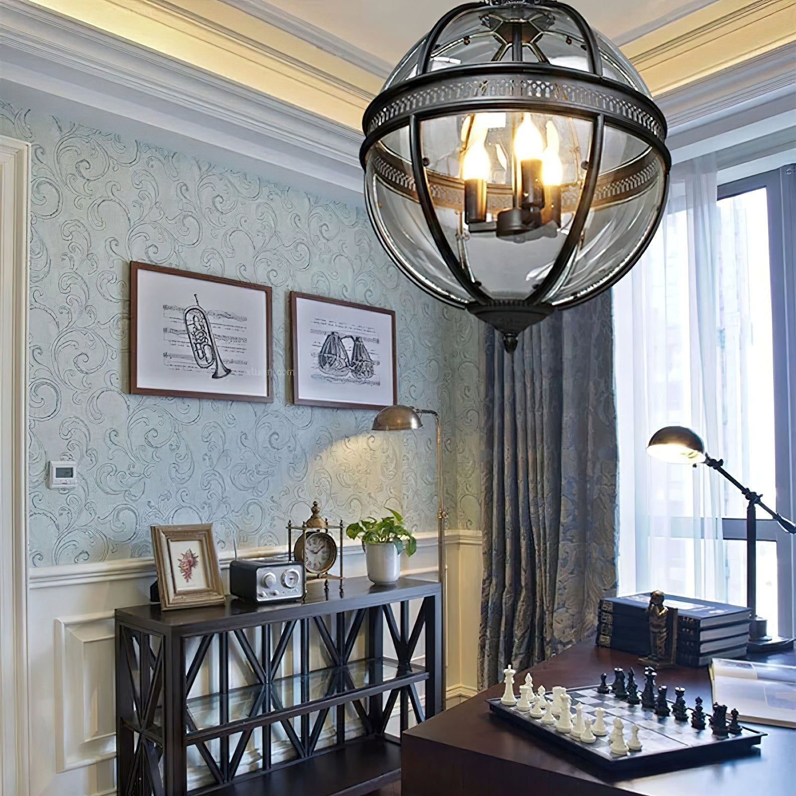 Vnora - Vintage Glass Pendant Light