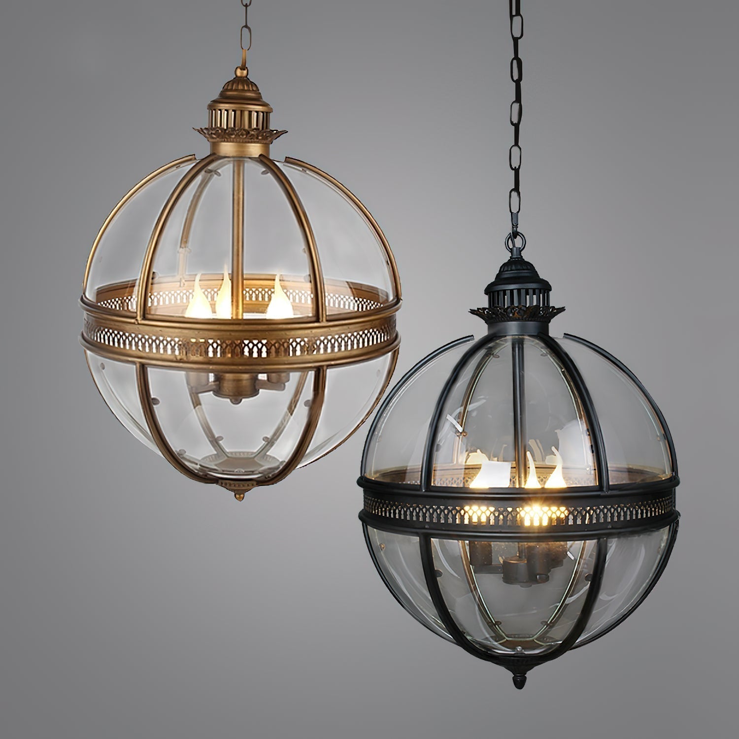 Vnora - Vintage Glass Pendant Light