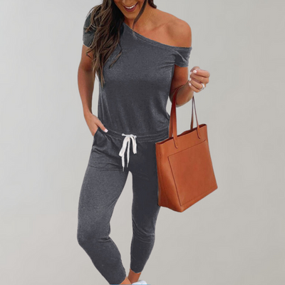 Marjut - Damesjumpsuit met trekkoord