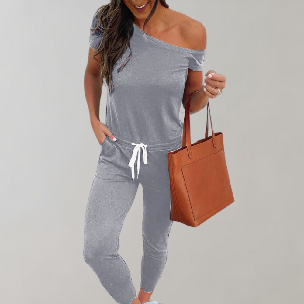 Marjut - Damesjumpsuit met trekkoord