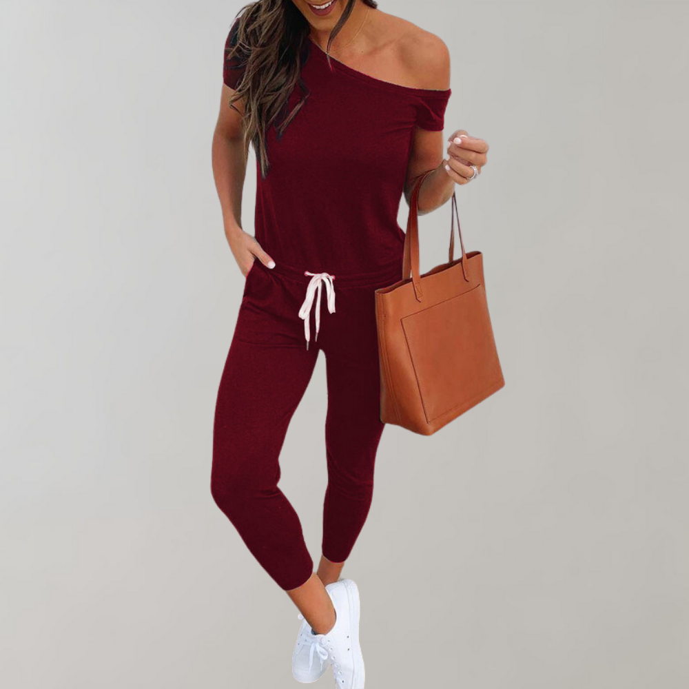 Marjut - Damesjumpsuit met trekkoord