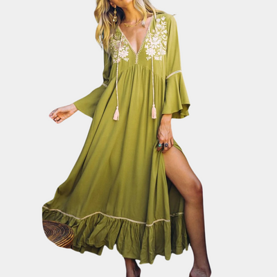 Veronica - V-hals Casual Damesjurk