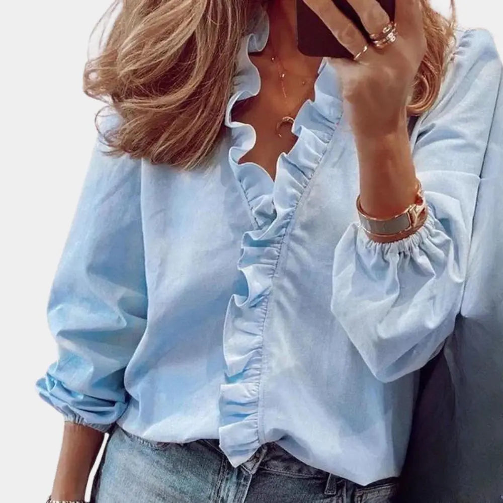 Elspeth - Moderne Elegante Snit Damesblouse