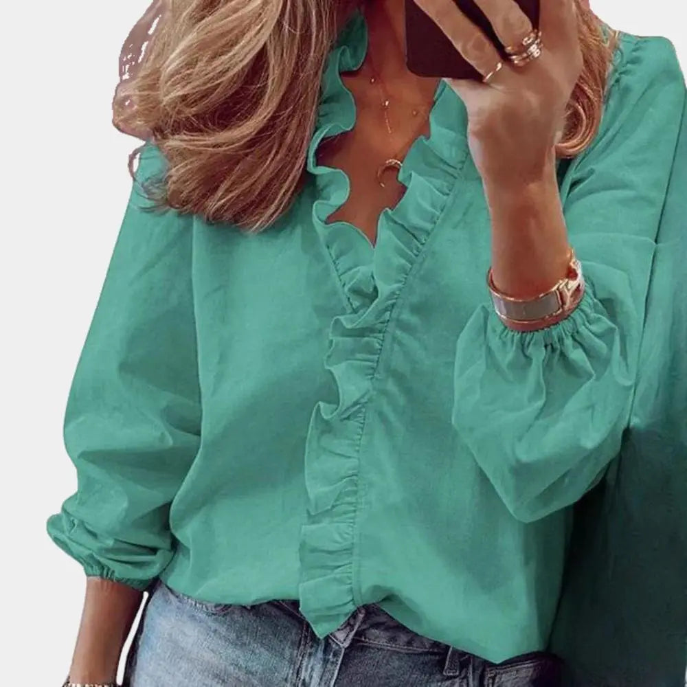 Elspeth - Moderne Elegante Snit Damesblouse