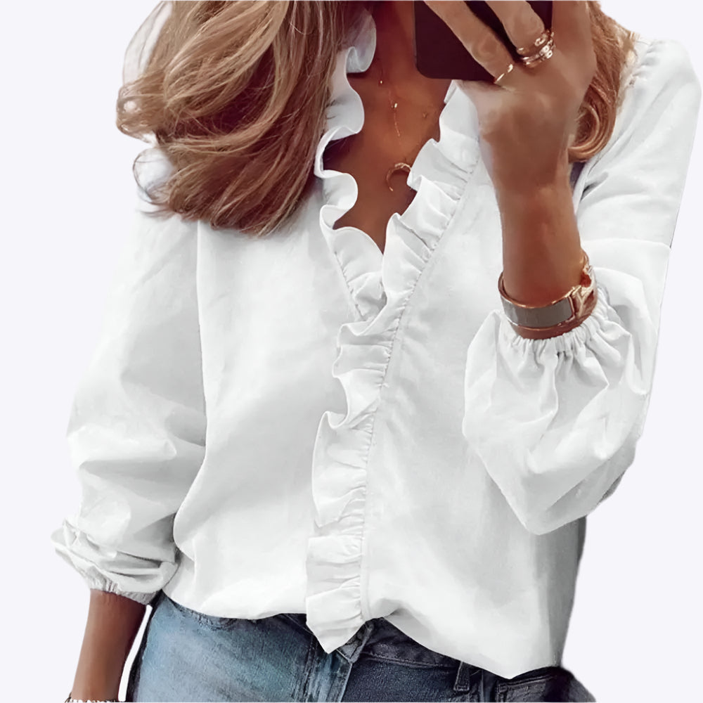 Elspeth - Moderne Elegante Snit Damesblouse