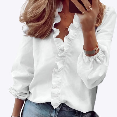 Elspeth - Moderne Elegante Snit Damesblouse