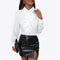 Ketty - Classic Blouse with Ruffle Details for Women
