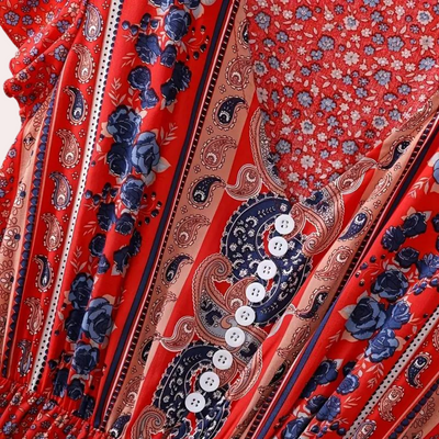 Ludmila - Bloemige boho jurk voor dames