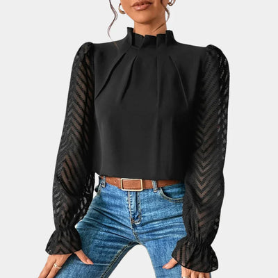 Noée – Elegante damestop met lange mouwen | Tijdloos, stijlvol & veelzijdig