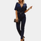 Elegant women's jumpsuit with V-neck