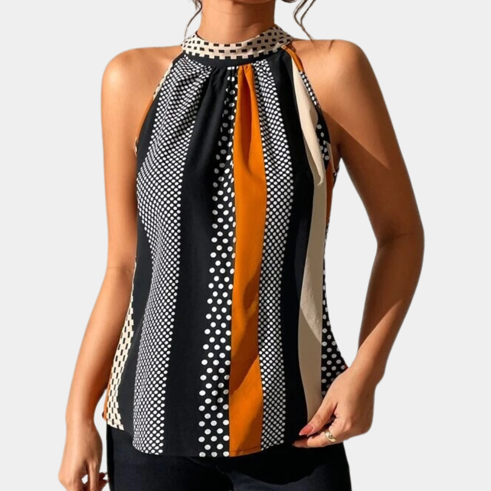 Elegant sleeveless women's top 