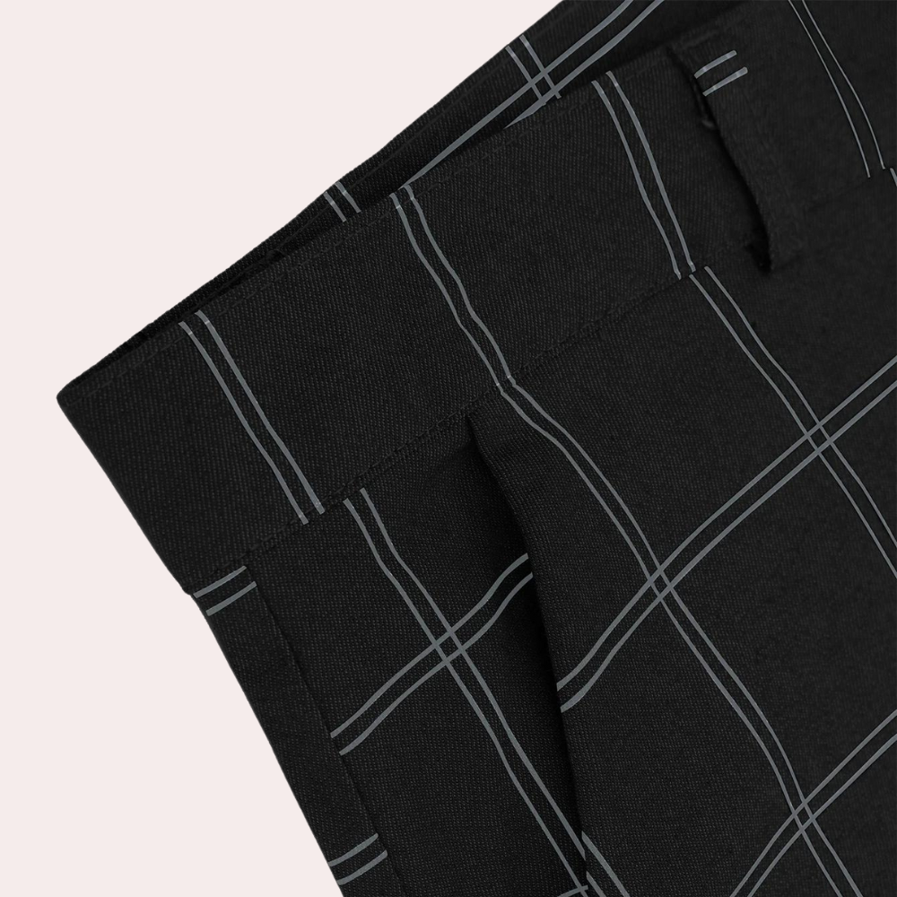 Viktor - Vintage Checked Men's Trousers