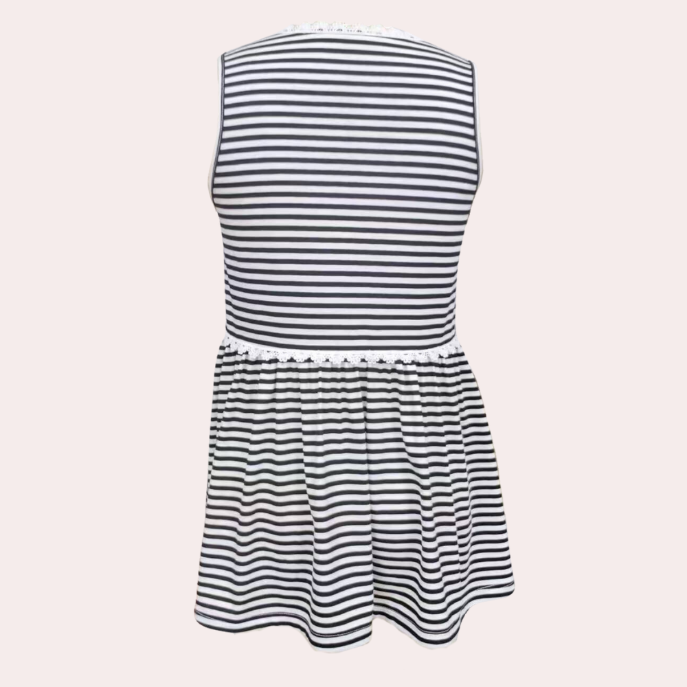 Women's striped knitted tank top