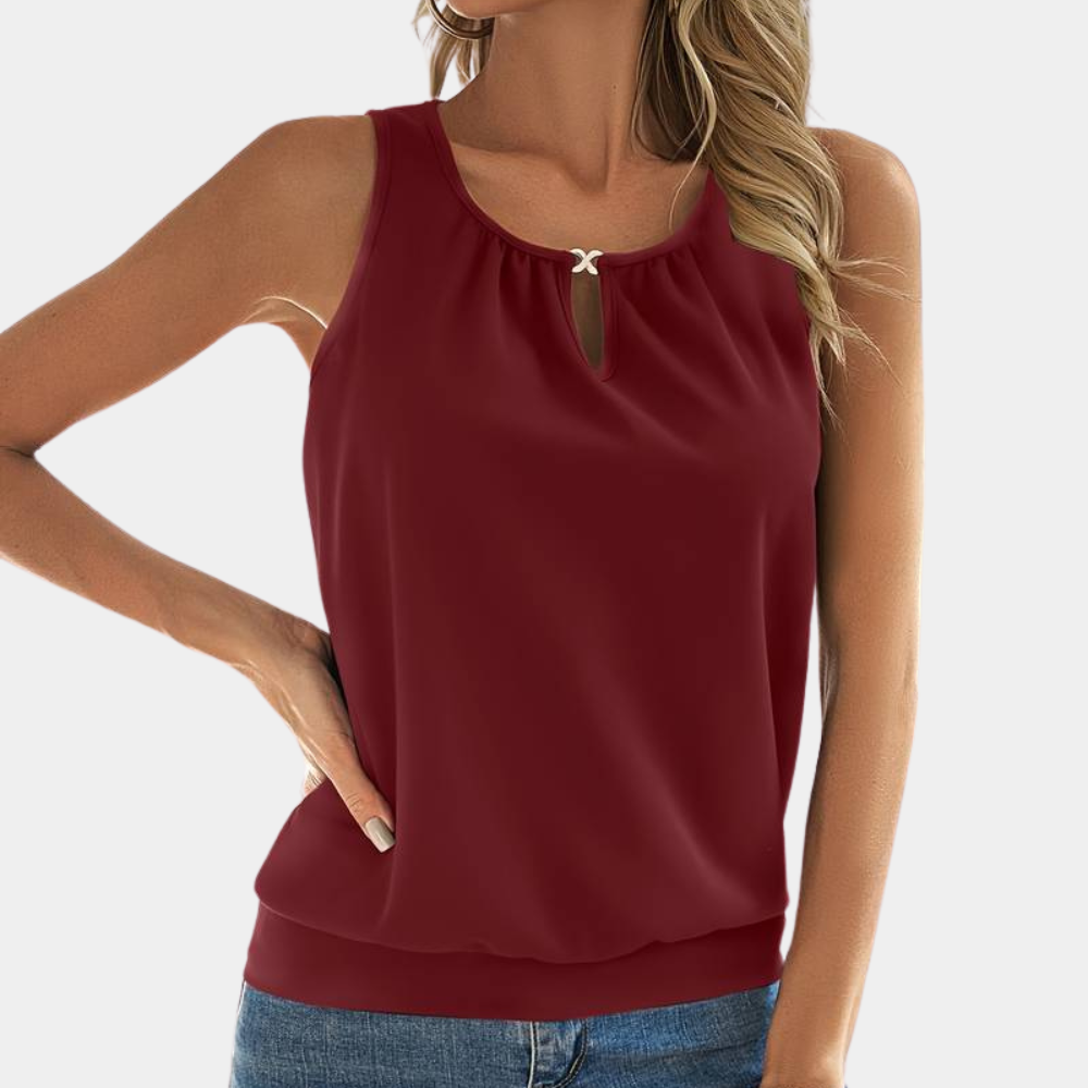 Elegant sleeveless women's top