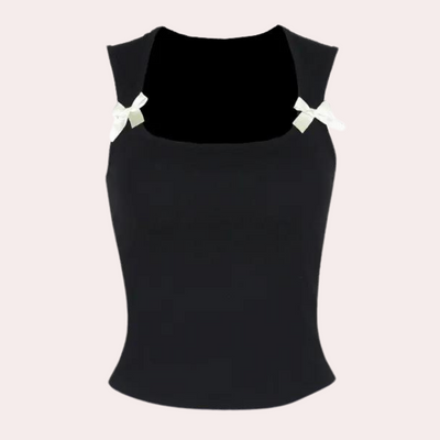 Classic women's top with ribbon