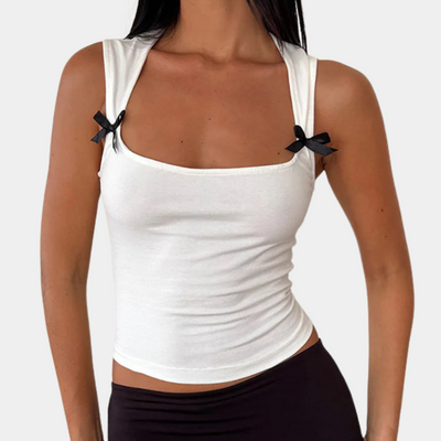 Classic women's top with ribbon