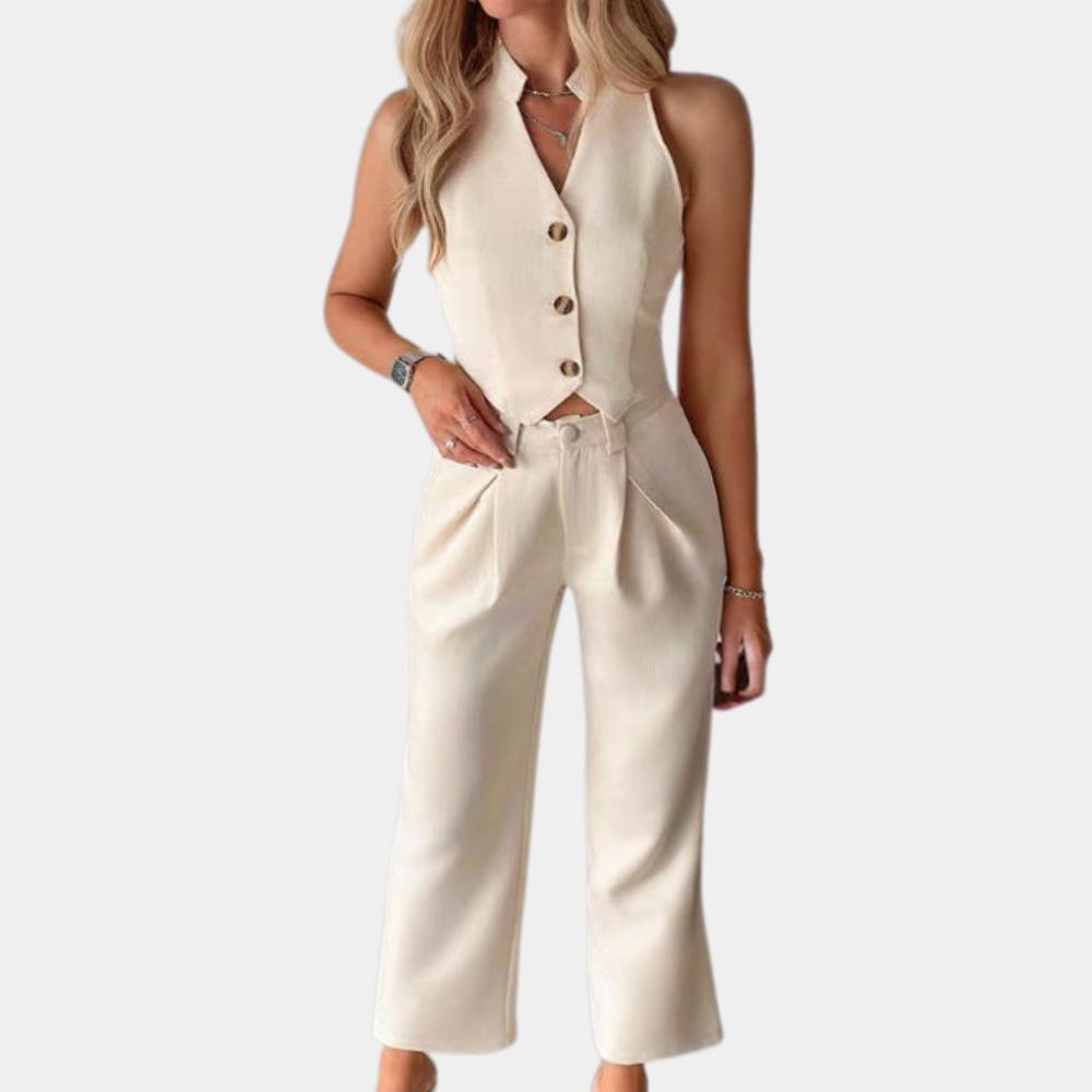 Elegant vest and elegant trousers for women