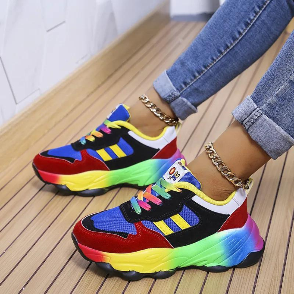Henriette - Trendy multi-colored women's shoes