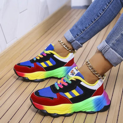 Henriette - Trendy multi-colored women's shoes