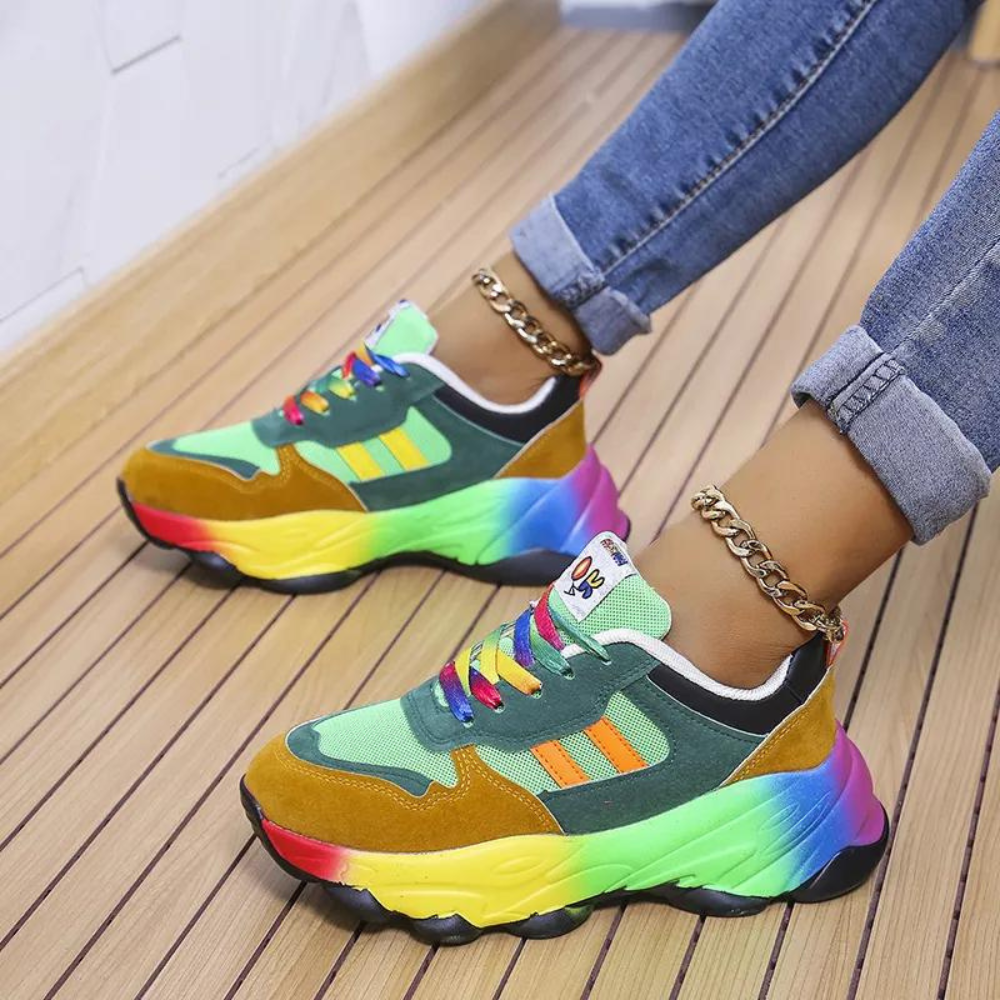 Henriette - Trendy multi-colored women's shoes