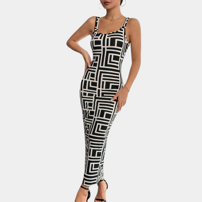Elsa - Geometrische bodycon jurk