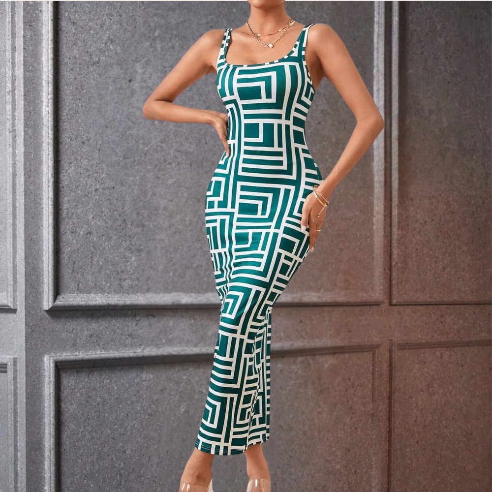Elsa - Geometrische bodycon jurk