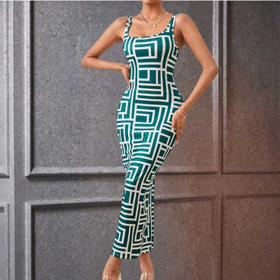 Elsa - Geometrische bodycon jurk