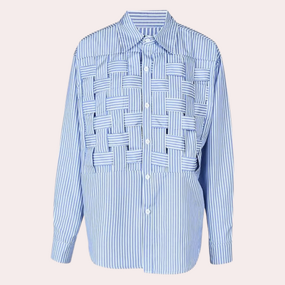 Zbigniew - Casual en Elegante Herenshirt met Vlechtwerk