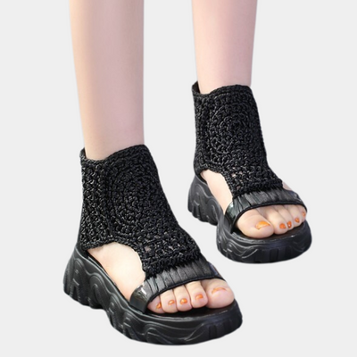 Juanita - Women's Stylish Braided Wedge Heels