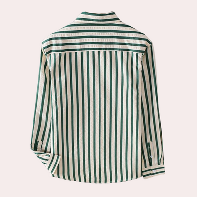 Raimund - Heren Veelzijdig Gestreept Shirt Lange Mouw