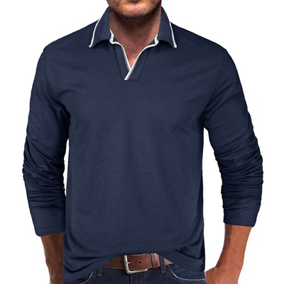 Cipactli - Comfortabel heren-T-shirt met V-hals
