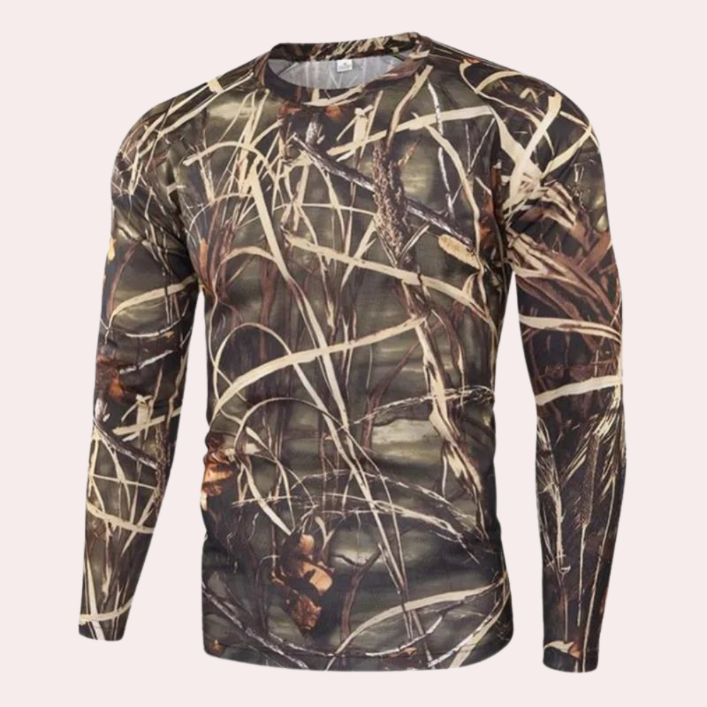 Ludvig - Trendy Camouflage herenhemd met lange mouwen