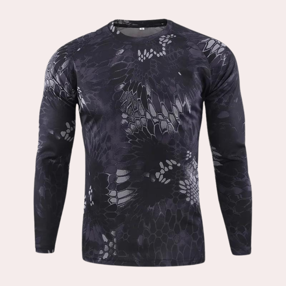 Ludvig - Trendy Camouflage herenhemd met lange mouwen