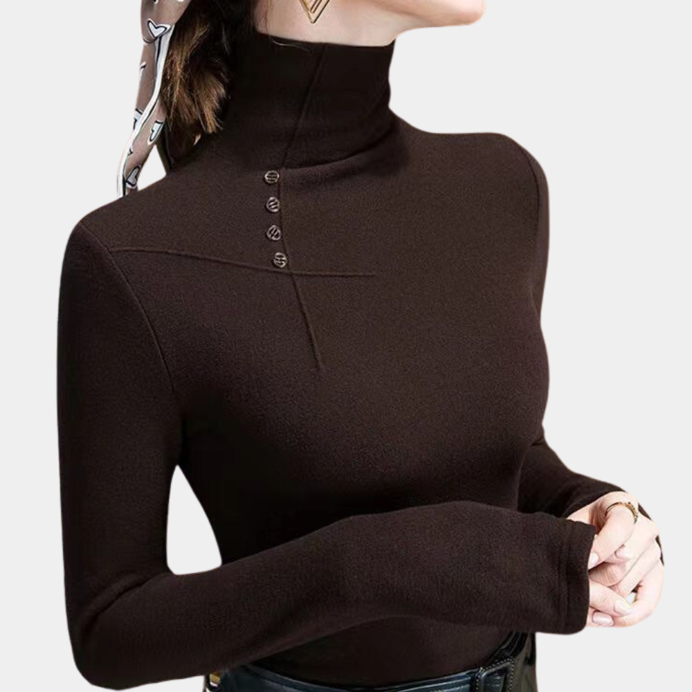 Larissa - Luxurious women's high-neck shirt