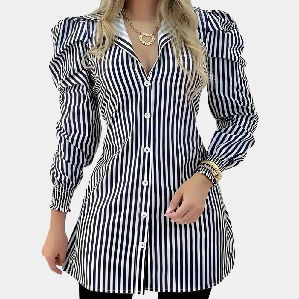 Elisaveta - Elegant striped shirt for women