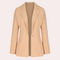 Nastya - Minimalistische effen blazer voor dames